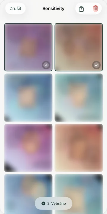 Smažte jen to, co vyberete