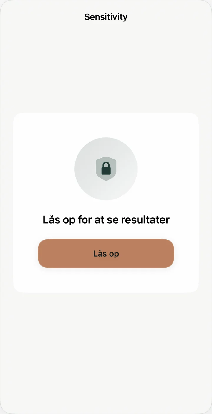 Enhedsgodkendelse beskytter gennemgangsskærmen