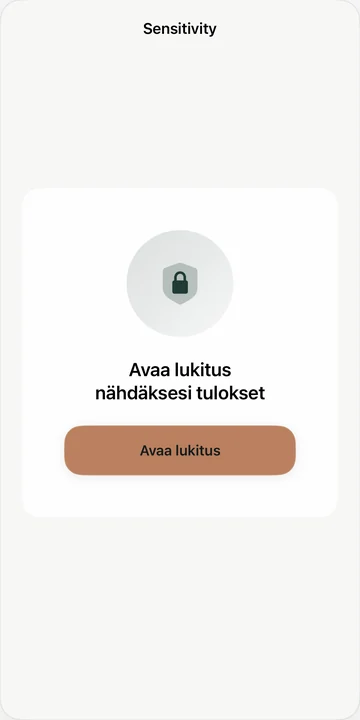 Avaa lukitus ja tarkista