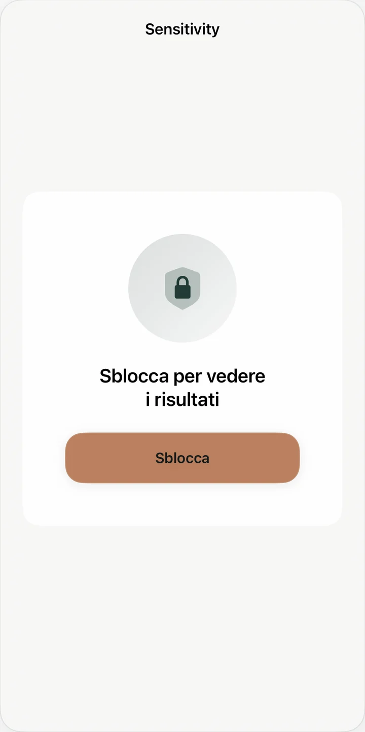 L'autenticazione del dispositivo protegge la schermata di revisione
