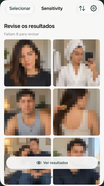 Encontre fotos sensíveis