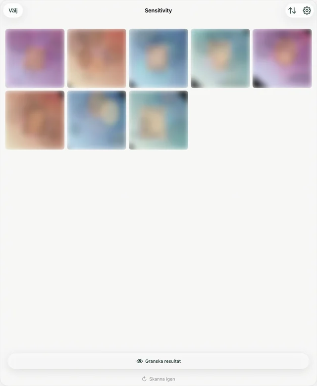 Hitta känsliga bilder